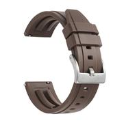 MENGKE Correa de silicona for reloj, correas de goma de liberación rápida for reloj de 18mm, 19mm, 20mm, 21mm, 22mm y 24mm, accesorios for relojes de buceo impermeables for hombre(Brown 1,18mm)