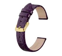 MENGKE Correas De Reloj For Mujer, Correas De Repuesto De Cuero Con Hebilla De Acero Inoxidable Pulido, 8 Mm, 10 Mm, 12 Mm, 14 Mm, 16 Mm, 18 Mm, 19 Mm, 20 Mm(Purple,14mm)