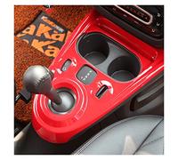 MENGKE Cubierta de Panel de Cambio de Engranaje Pegatina de decoración Interior Encajar for Mercedes Smart 453 FORTWO FORFOUR COCHT Styling MODIFICAR Accesorios(Red)