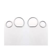 MENGKE Medidor de Velocidad Decoración Matt Chrome Gauge Gauge Bezal Dashboard Crome Dial Anillo Ajuste for BMW E36 M M3 GT Z3(Chrome)