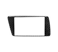 MENGKE Recorte de la navegación de fibra de carbono Target de navegación antiarañazos 7 pulgadas pantalla de visualización etiqueta engomada del marco de la etiqueta engomada compatible con Audi Q5