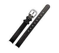 MENGKE Reemplace La Correa De Reloj De Cuero Genuino For Mujer Compatible Con CK K43231 K43232 K43236 Negro Blanco 10 Mm Con Correa De Reloj De Cuero De Vaca(Black(YG)-Steel)