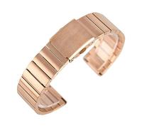 MENGKE Reloj De Pulsera De Acero Inoxidable De 18, 20, 22 Y 24mm, Correa De Reloj Ajustable, Brazalete De Metal, Pulsera De Eslabones Sólidos + 2 Barras De Resorte(Rose Gold,24mm)