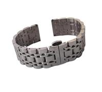 MENGKEG 16mm 18mm 19mm 20mm 21mm 22mm 23mm 24mm 25mm 26mm Correas De Reloj Plata Acero Inoxidable Correas De Reloj Pulsera Polaco Cierre De Mariposa(24mm)