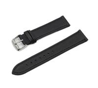 MENGKEG Correa De Reloj De Piel De 18, 19 Y 20 Mm, 22 Mm, 24 Mm, Suave, Negra, Azul, Marrón, Con Barra De Liberación Rápida, Pulsera #E(Black 2,24mm)