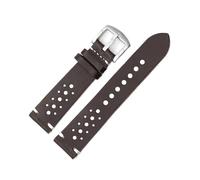 MENGKEG Correas De Reloj De Cuero Genuino 18mm 20mm 22mm Negro Marrón Café Azul Reemplazo De Correas De Reloj De Liberación Rápida(Dark coffee,24mm)