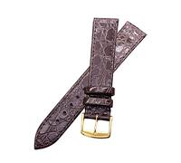 MENGKEG Correas De Reloj De Repuesto De 13mm, 18mm, 20mm, Compatibles Con Correa De Cuero Genuino Longines, Correas De Reloj De 18mm For Hombre Y Mujer, Cierre De Pulsera(Brown gold clasp,13mm)