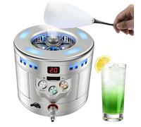 menglanchang MáQuina De Hielo Seco Y Enfriador RáPido De Copas 2 En 1 para Bares,Restaurantes,Hogar,Eventos Comerciales,Alta Cocina,GastronomíA Molecular,CafeteríAs Y PasteleríAs,Aportando úNico