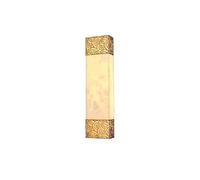 MENGLI-2024 Aplique de Pared Lámpara de Pared for Pasillo Dormitorio, Lujo, Cobre, con Pantalla mármol