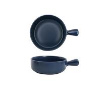 MENGLI-2024 Bandeja para hornear Cuenco de arroz al horno 500ML, cuenco cerámica for ensalada frutas, bandeja for hornear con un solo mango, plato for desayuno for el hogar(Blue)