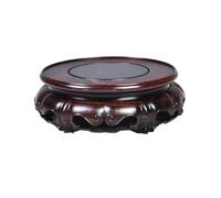 MENGLI-2024 Base para bonsái Bases de Tallado en Palisandro Rojo Miniatura, Juegos té, jarrones, pedestales, decoración del hogar(Pequeño)