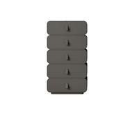 MENGLI-2024 Cómoda Cómoda, gabinete de Almacenamiento, gabinete de Almacenamiento de Madera for Dormitorio, Unidad de Armario for Dormitorio, Sala de Estar(Dark Grey,60 * 40 * 118cm)