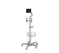 MENGLI-2024 Escritorio móvil portátil Carro móvil con Ruedas for Ordenador portátil, estación de Trabajo Hospital, Uso