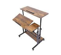 MENGLI-2024 Escritorio móvil portátil Escritorio móvil Ajustable for computadora portátil con Ruedas Oficina en casa Mesa Carro Móvil de pie