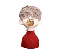 MENGLI-2024 Figuras Feng Shui Adornos artísticos Estanterías for Sala de Estar Vitrinas for vinos Decoración del hogar Esculturas artesanales Creativas Decoraciones Entrada(Red,Grande)