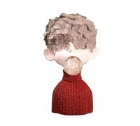 MENGLI-2024 Figuras Feng Shui Adornos artísticos Estanterías for Sala de Estar Vitrinas for vinos Decoración del hogar Esculturas artesanales Creativas Decoraciones Entrada(Red,Pequeño)