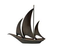 MENGLI-2024 Figuras Feng Shui Adornos de Cobre Lujo con Forma velero Creativo, decoración for Oficina, Estudio, Regalo inauguración la casa