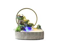 MENGLI-2024 Fuente Interior Fuente de Agua Corriente con Hojas Loto: una Fuente circulante for tu Sala Estar o recibidor