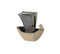 MENGLI-2024 Fuente Interior Fuente de Cascada Mesa for Interiores, Estilo Chino, con péndulo Agua circulante, Paisaje