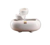 MENGLI-2024 Fuente Interior Fuente de cerámica con Cascada for Interiores, Fuente Agua sobremesa for Oficina y hogar(Blanco)