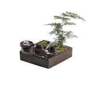 MENGLI-2024 Fuente Interior Fuente de cerámica for Interiores, Fuente sobremesa Relajante for decoración del hogar y la Oficina