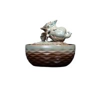 MENGLI-2024 Fuente Interior Fuente de Escritorio cerámica Estilo Chino for decoración Interiores, hogar, Cocina y Oficina(Blue)