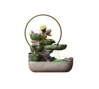 MENGLI-2024 Fuente Interior Fuente de Interior, Adorno Agua Corriente Estilo Chino, Fuente for decoración del hogar y la Oficina