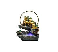 MENGLI-2024 Fuente Interior Fuente de Interior Mesa rocalla Feng Shui Meditación Relajación Escritorio(Pequeño)