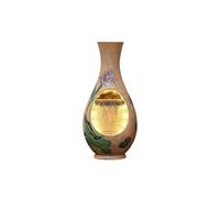 MENGLI-2024 Fuente Interior Jarrón de Estilo Chino con Fuente Agua, Adorno for Sala Estar, salón té, decoración Paisaje acuático circulante(Bruin)