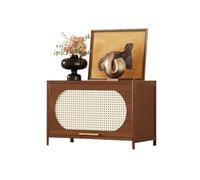 MENGLI-2024 Gabinete Buffet Aparador bajo de una Sola Capa con estantes esquineros y Espacio Almacenamiento for Sala Estar (60 cm)