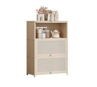 MENGLI-2024 Gabinete Buffet Aparador de Cocina Tres Niveles con Espacio for Guardar café y té Compartimentos Almacenamiento en la Pared(Pequeño)