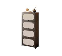 MENGLI-2024 Gabinete Buffet Aparador/estantería esquinera de 4 Niveles con cajones for almacenaje y exhibición en el salón