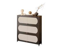 MENGLI-2024 Gabinete Buffet Aparador/estantería esquinera ensanchada de 3 Niveles, Mueble almacenaje pie for salón con cajones