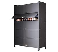 MENGLI-2024 Gabinete para Zapatos Zapatero for el hogar con Almacenamiento Integrado contra la Pared, recibidor, Estante de Gran Capacidad