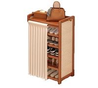 MENGLI-2024 Gabinete para Zapatos Zapatero for Puerta de Entrada casa Varios Pisos Que ocupa un área Almacenamiento pequeña, gabinete Simple a Prueba Polvo(Pequeño)