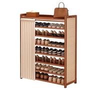 MENGLI-2024 Gabinete para Zapatos Zapatero for Puerta de Entrada casa Varios Pisos Que ocupa un área Almacenamiento pequeña, gabinete Simple a Prueba Polvo(Grande)