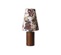 MENGLI-2024 Lámpara de mesita de Noche Lámpara de Mesa Floral Retro for Dormitorio, lámpara Noche Madera, luz Tela con Ambiente romántico