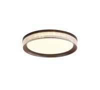 MENGLI-2024 Lámpara de Techo Lámpara de Techo Vintage for Dormitorio con Base Madera Caucho y Pantalla acrílica