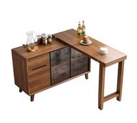 MENGLI-2024 Mesa de Isla Aparador Extensible for Escritorio de Isla, Mesa Buffet Plegable, gabinete expandible Convertible