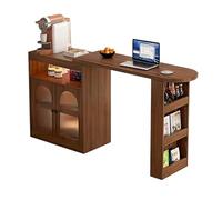 MENGLI-2024 Mesa de Isla Mueble de Barra Giratorio Extensible e Isla Almacenamiento Cocina Escritorio 360°(A)