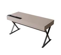 MENGLI-2024 Mesa de PC Escritorio for computadora portátil, Mesa de Escritura, Estilo Moderno y Simple, Escritorio Madera Maciza con Tomas Carga(XL)