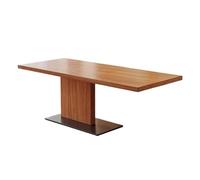 MENGLI-2024 Mesa de PC Mesa de Comedor Rectangular Moderna Madera Maciza, Escritorio Estudio, estación Trabajo for PC y portátil Pino con Base Estable(S)
