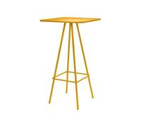 MENGLI-2024 Mesas de Pub Mesa Alta Cuadrada Multicolor for Interior y Exterior, for caravanas, Patios, Catering, Fiestas Eventos comerciales(Yellow)