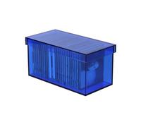 MENGLI-2024 Portadiscos Caja de Almacenamiento Rectangular acrílico con Tapa, Estante for Discos CD for Oficina en casa