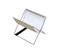 MENGLI-2024 Portadiscos Estante de Almacenamiento portátil y Plegable for Discos Vinilo, Tela Oxford, con Soporte Metal