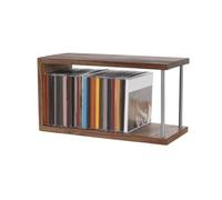 MENGLI-2024 Portadiscos Estantería de Madera for Guardar Discos CD y casetes, Ideal for Interiores Exteriores