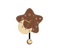 MENGLI-2024 Reloj de Pared Pendulum Wall Clock for Living Room Silent for Home Decor -No Drilling Required(Medio)