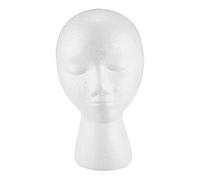Mengmen Cabeza de Peluca de Maniquí de Espuma de Espuma de Poliestireno Gorra de Sombrero Soporte de Peluca Cabeza de Espuma