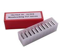 Mengmen Cuchillas de inserción de carburo de torneado de , fresado de 30 grados, hoja de repuesto de cincel, 14 x 14 x 2 mm