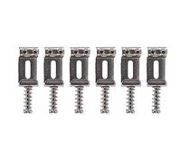 Mengmen Sillines de Puente de Guitarra Roller Tremolo para Strat Tele Accesorios de Guitarra EléCtrica Plata
